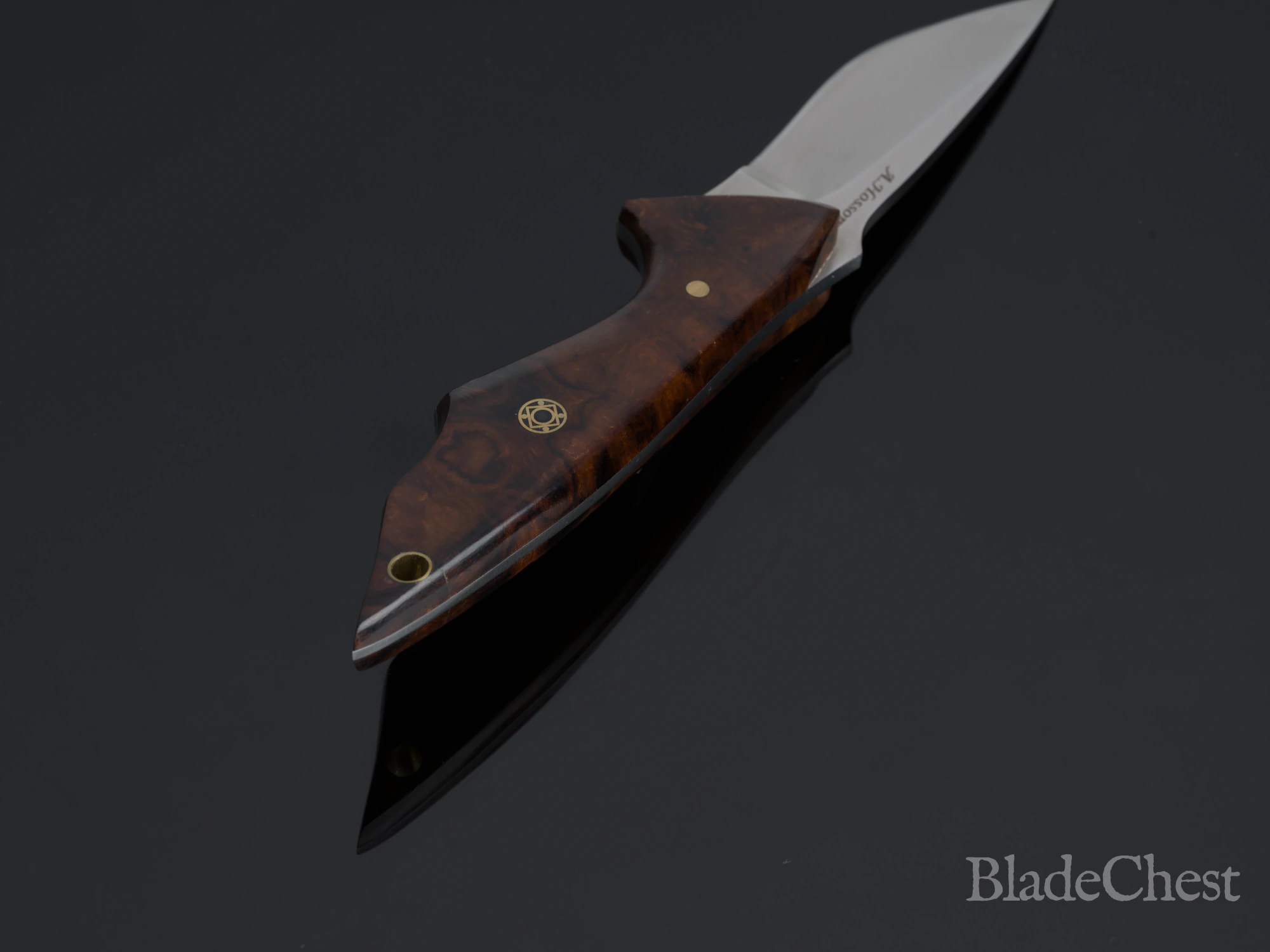 Alex Hossom Small Utility fixed blade &mdash; dramatic receding angle