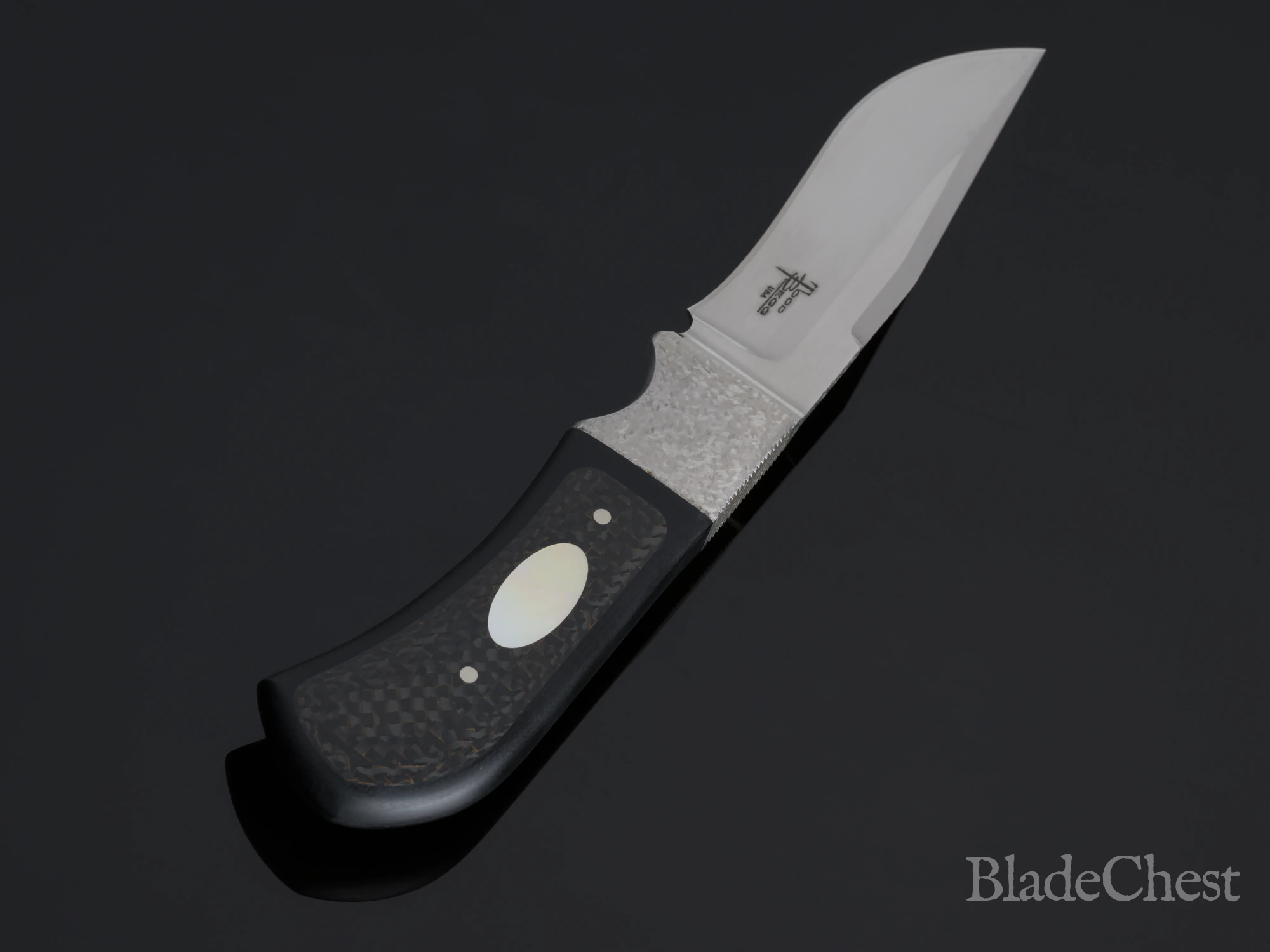 Todd Begg Integral Fixed Blade &mdash; recurve edge and grind