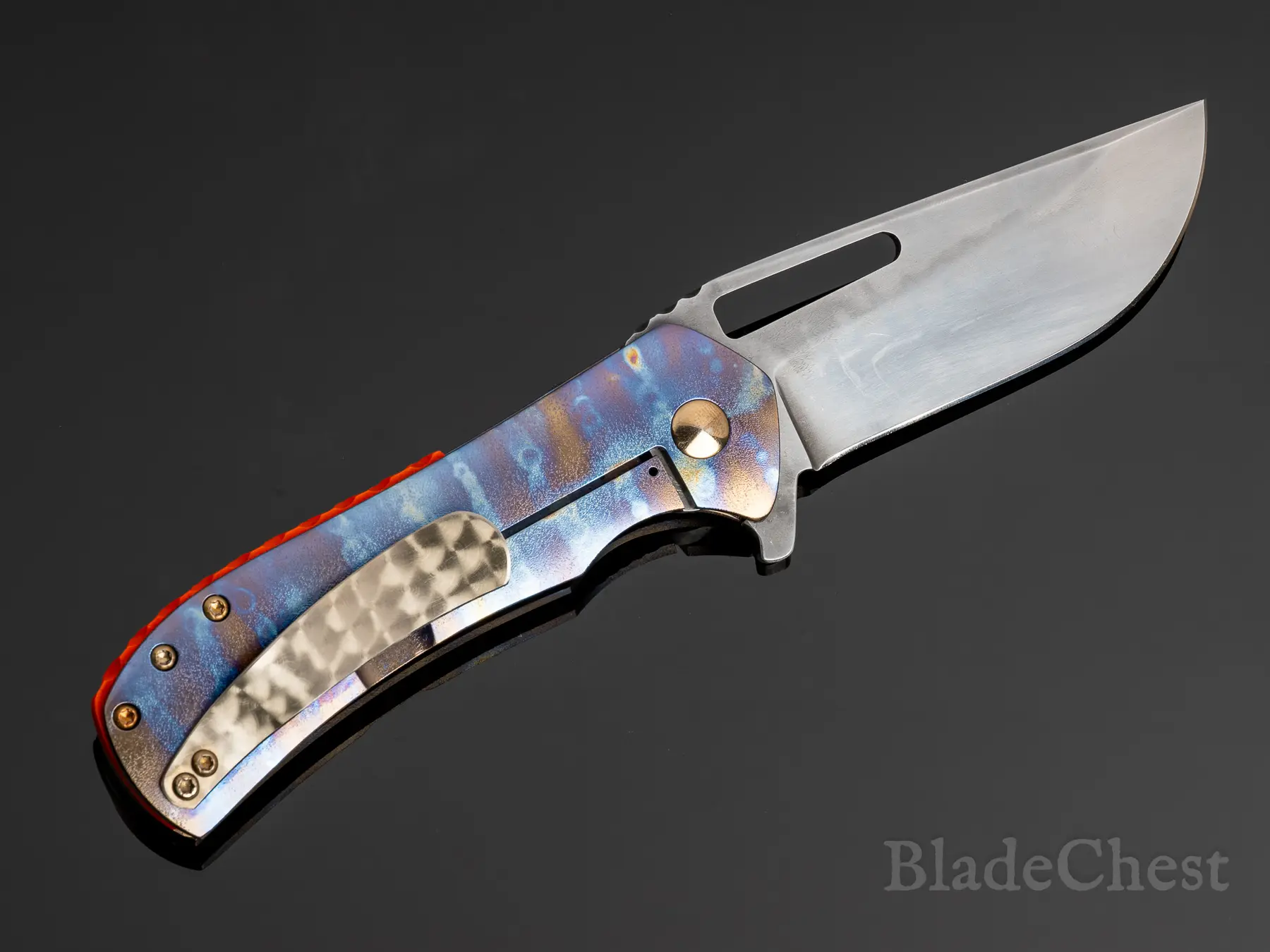 Open — clip side, hammered backspacer