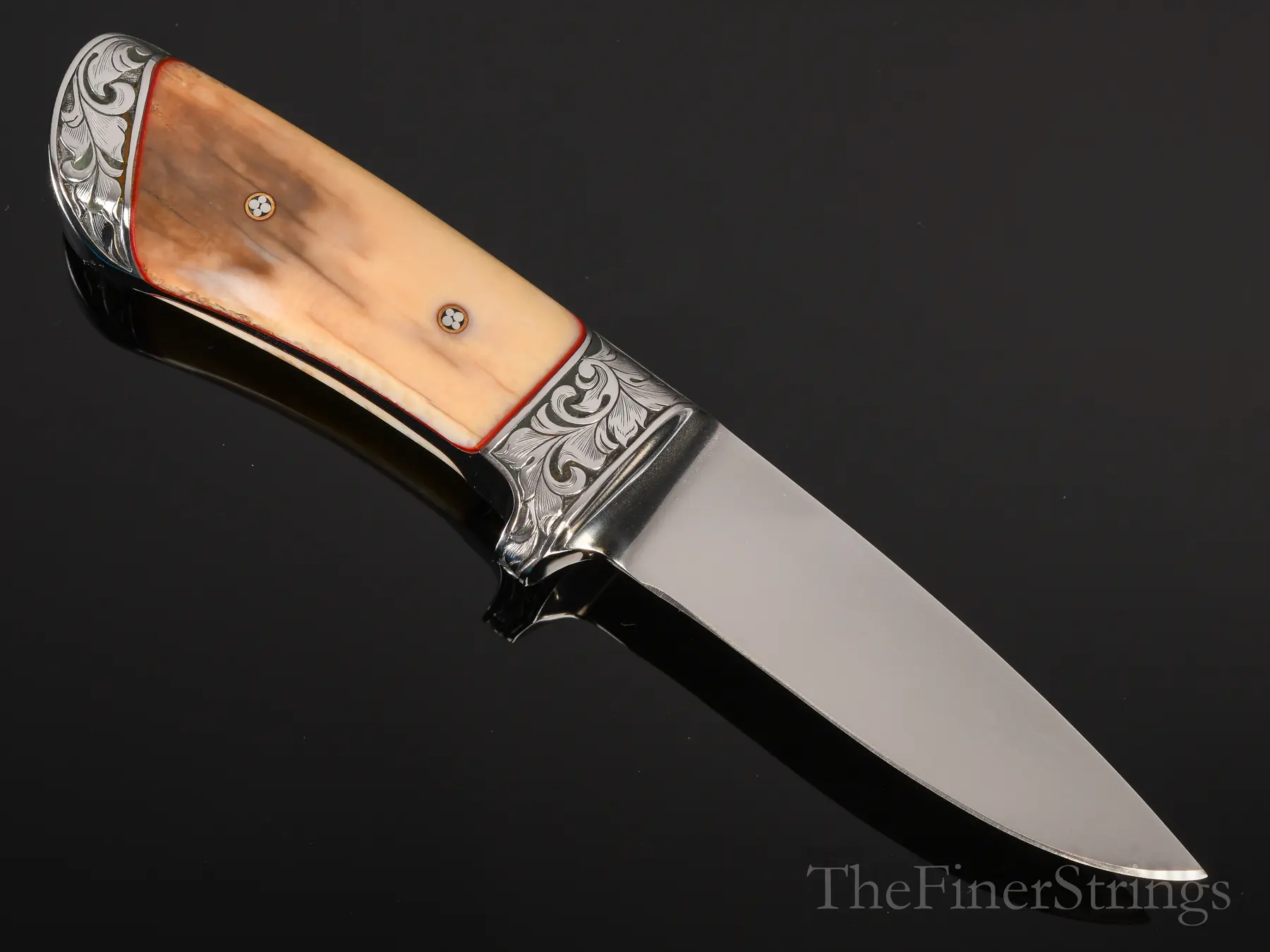 TMD monogram and Julie Warenski scroll engraving