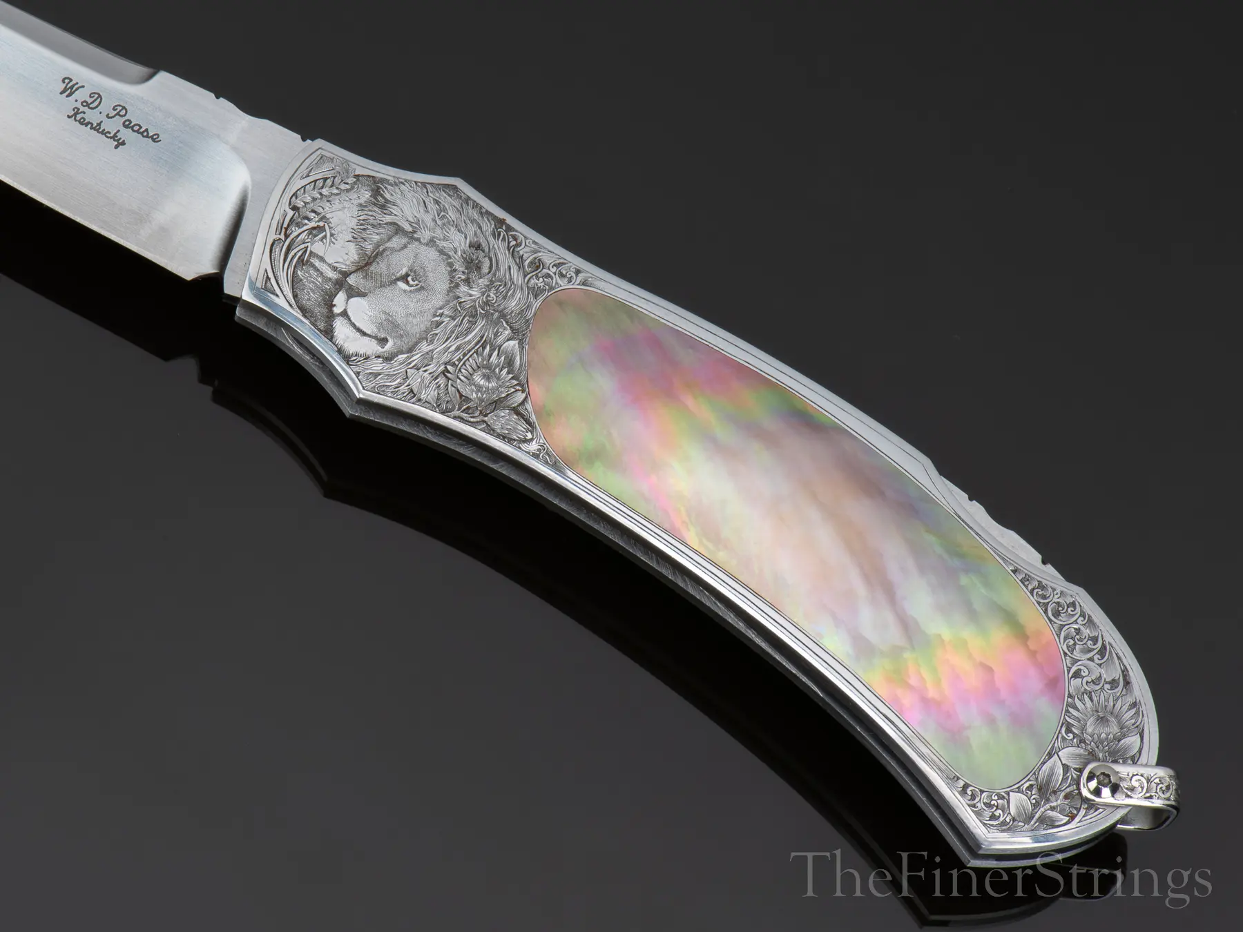 W.D. Pease folder closed &mdash; lion side