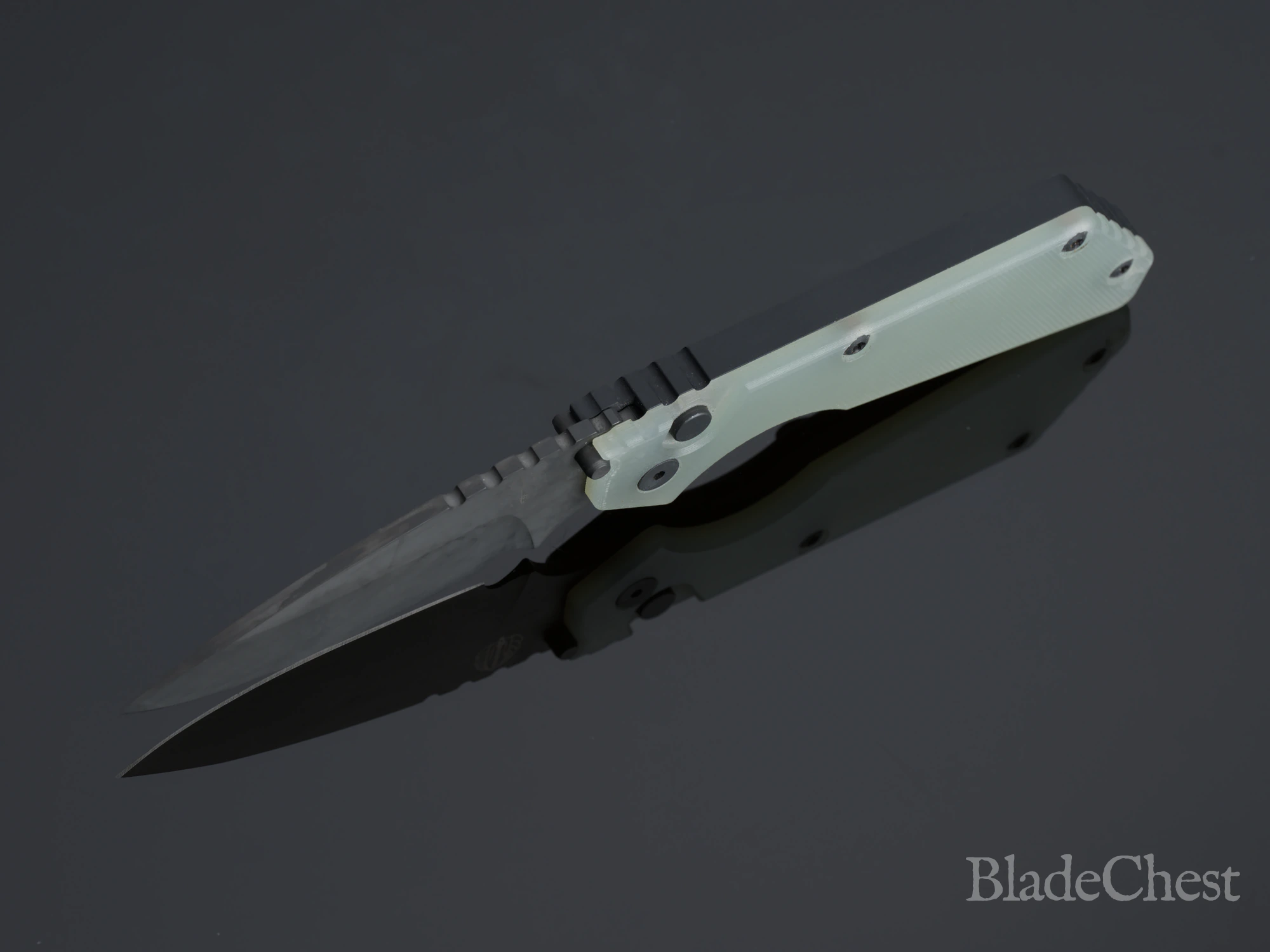 Pro-Tech / Strider SnG Automatic &mdash; open profile, jade G-10