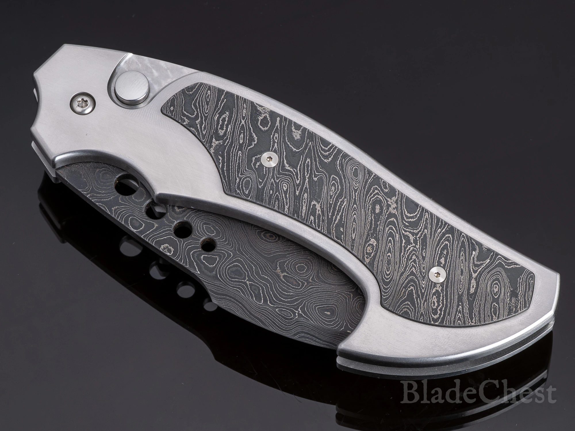 Reese Weiland automatic &mdash; filework holes and push-button, closed